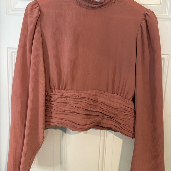 Zara Tops - Elegant Mauve Women's Top